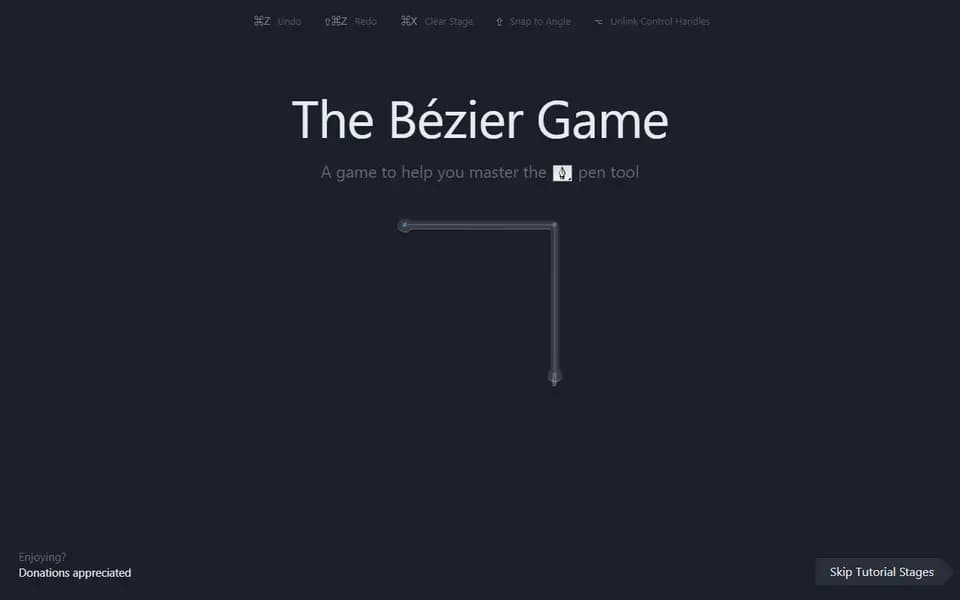 The Bézier Game homepage