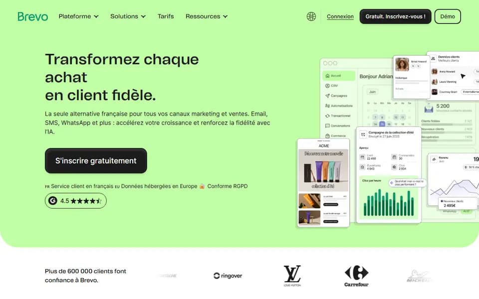 Brevo homepage