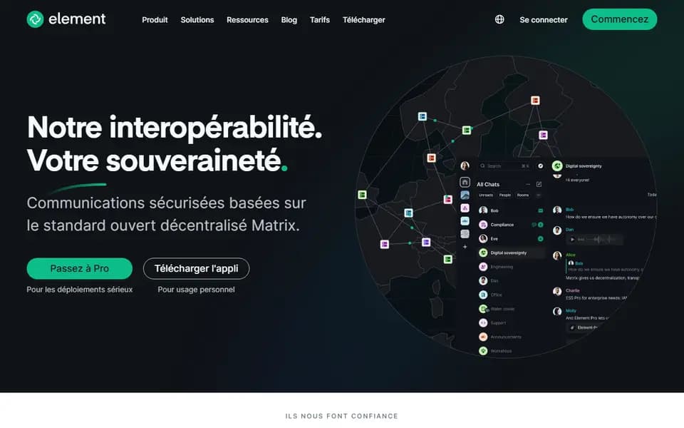 Element homepage