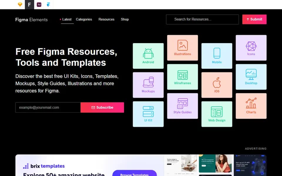Figma Elements homepage