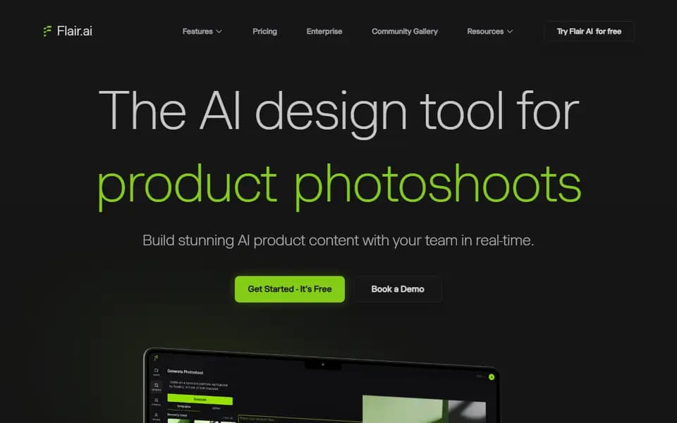 Flair.ai homepage