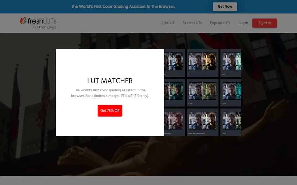 Fresh LUTs homepage