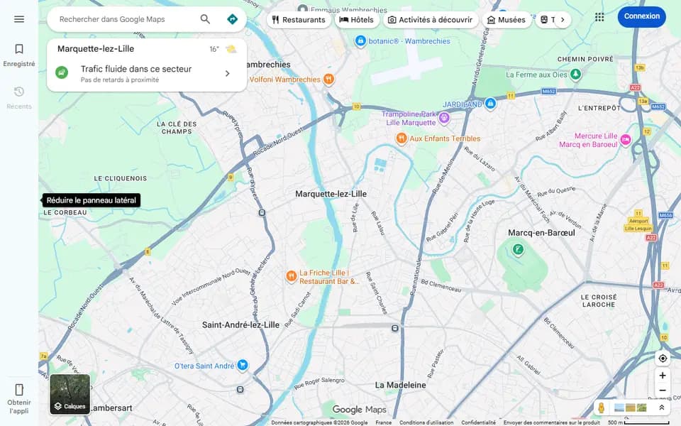 Google Maps homepage