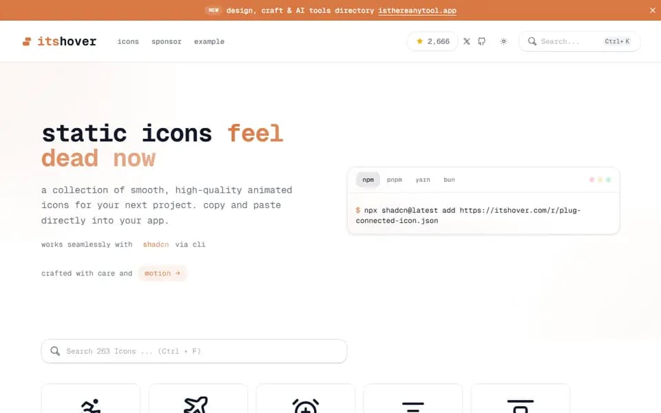 Its Hover homepage