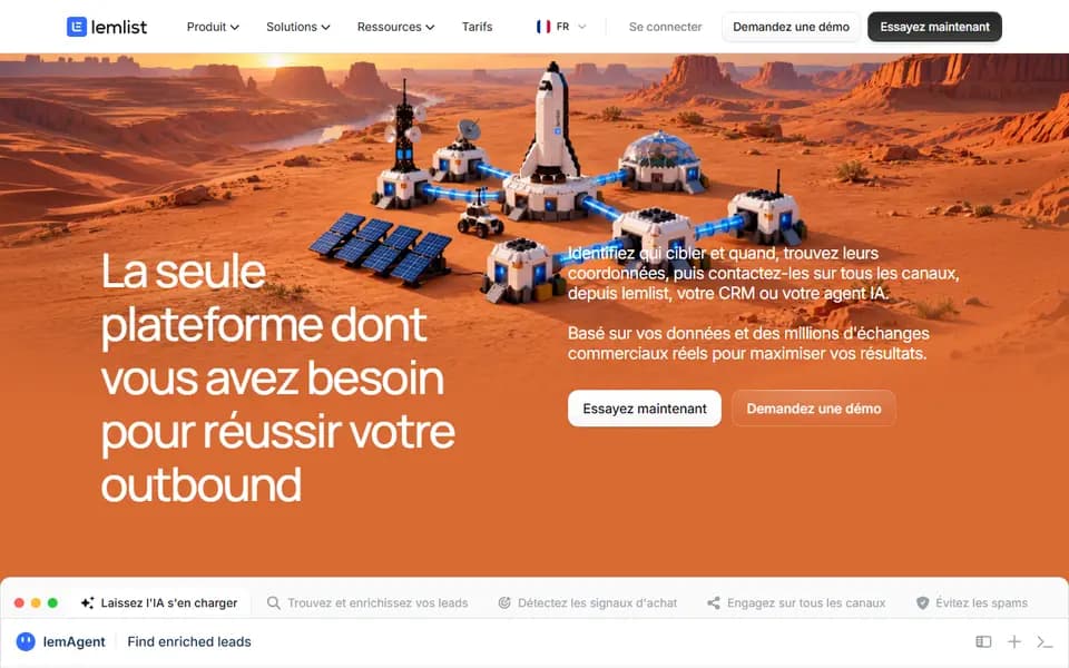 lemlist homepage