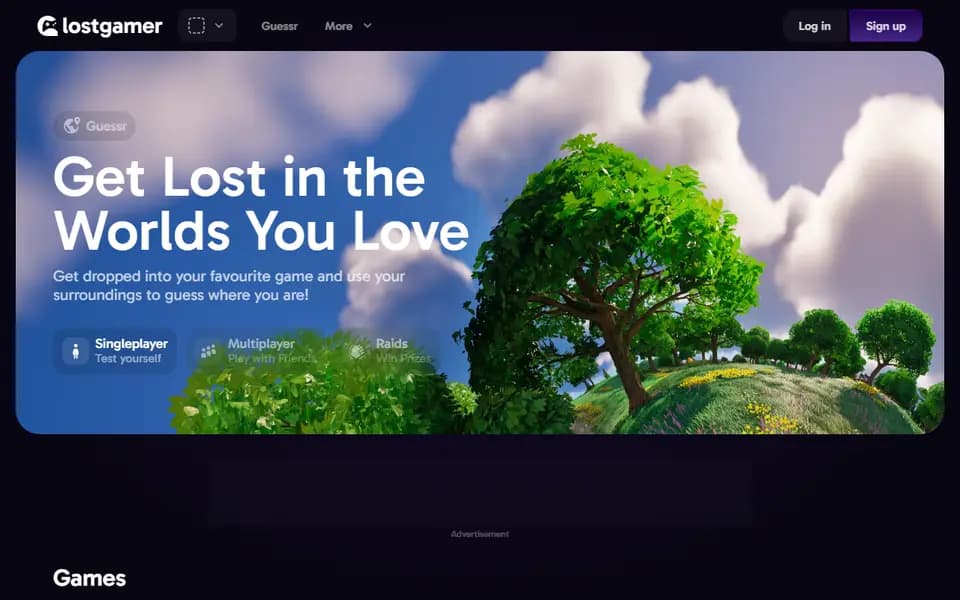 LostGamer homepage