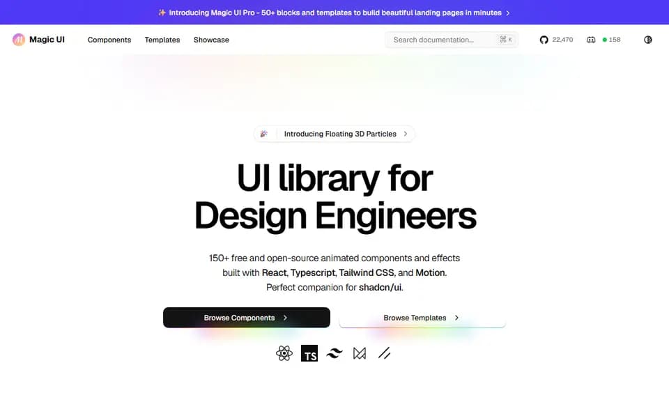 Magic UI homepage