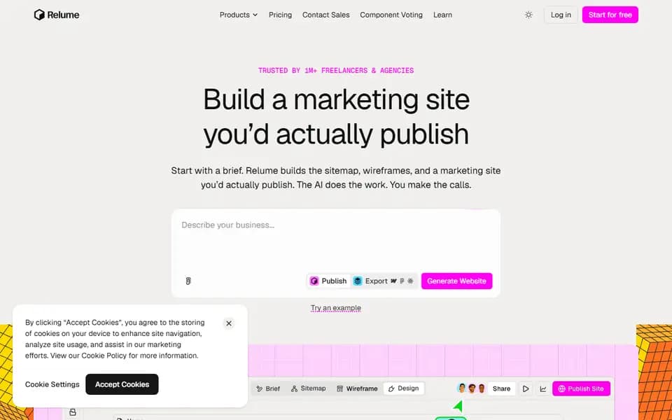Relume homepage