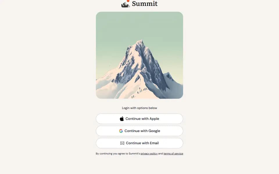 Summit homepage