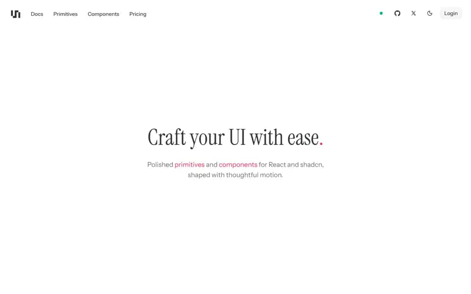 unlumen UI homepage