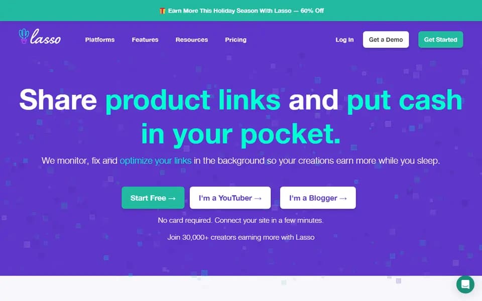 Lasso homepage