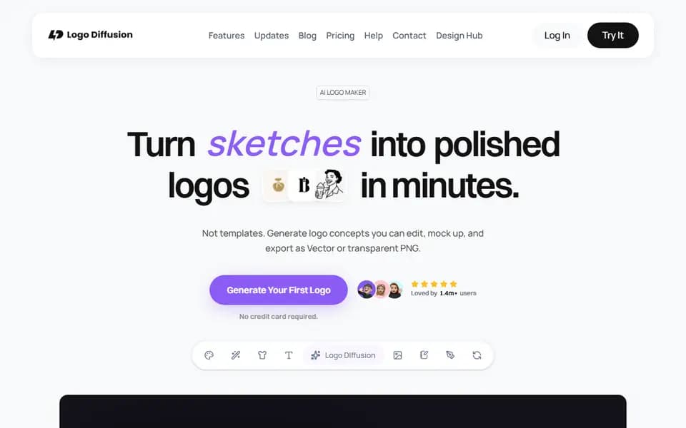Logo Diffusion homepage